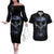 skull-couples-matching-off-the-shoulder-long-sleeve-dress-and-hawaiian-shirt-purple-death-reaper