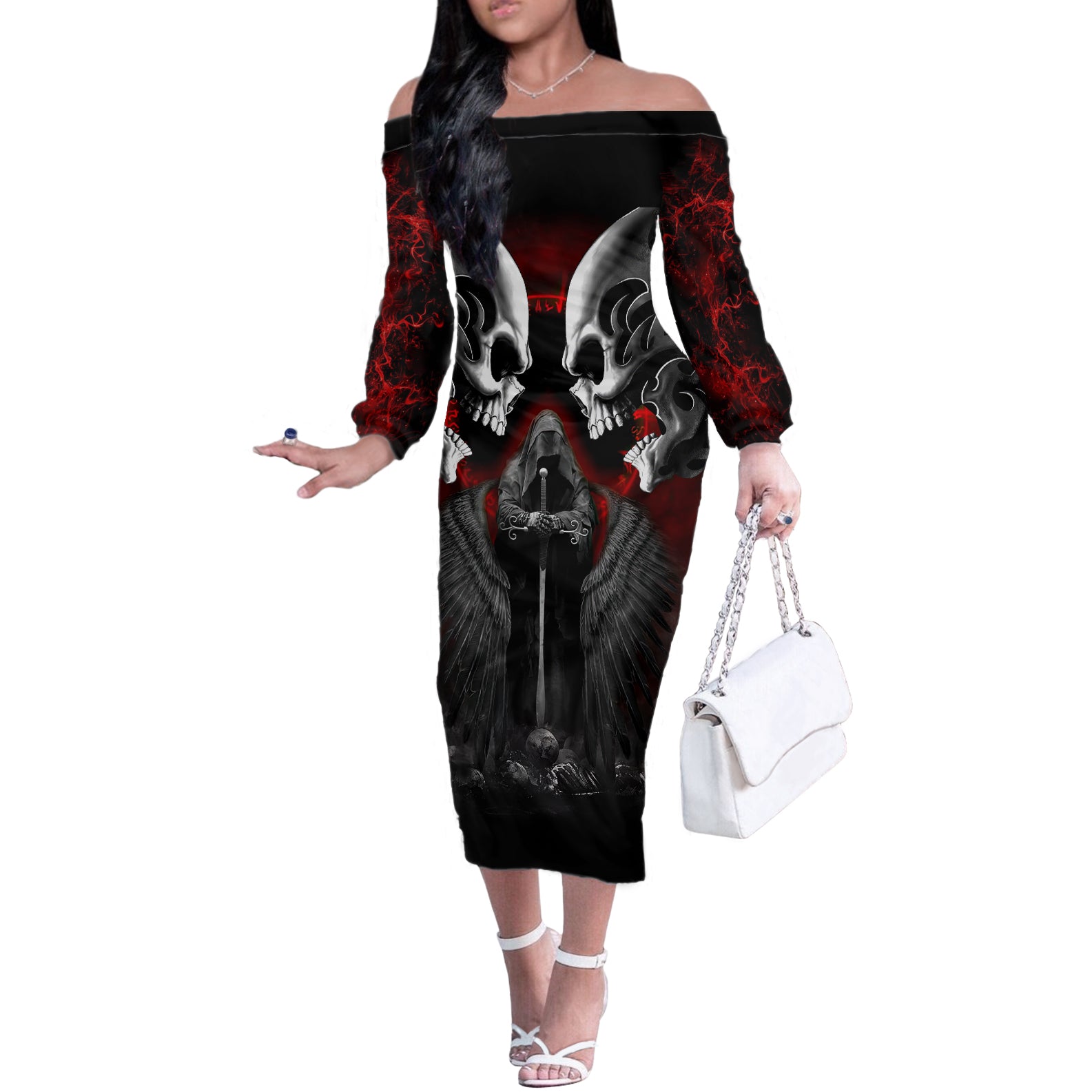 skull-off-the-shoulder-long-sleeve-dress-double-skull-and-death-angel