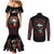 skull-couples-matching-mermaid-dress-and-long-sleeve-button-shirts-red-rose