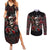 skull-couples-matching-summer-maxi-dress-and-long-sleeve-button-shirts-red-rose