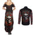 skull-couples-matching-summer-maxi-dress-and-long-sleeve-button-shirts-red-rose