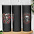 Skull Skinny Tumbler Red Rose