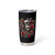 Skull Tumbler Cup Red Rose