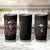 Skull Tumbler Cup Red Rose