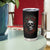 Skull Tumbler Cup Red Rose