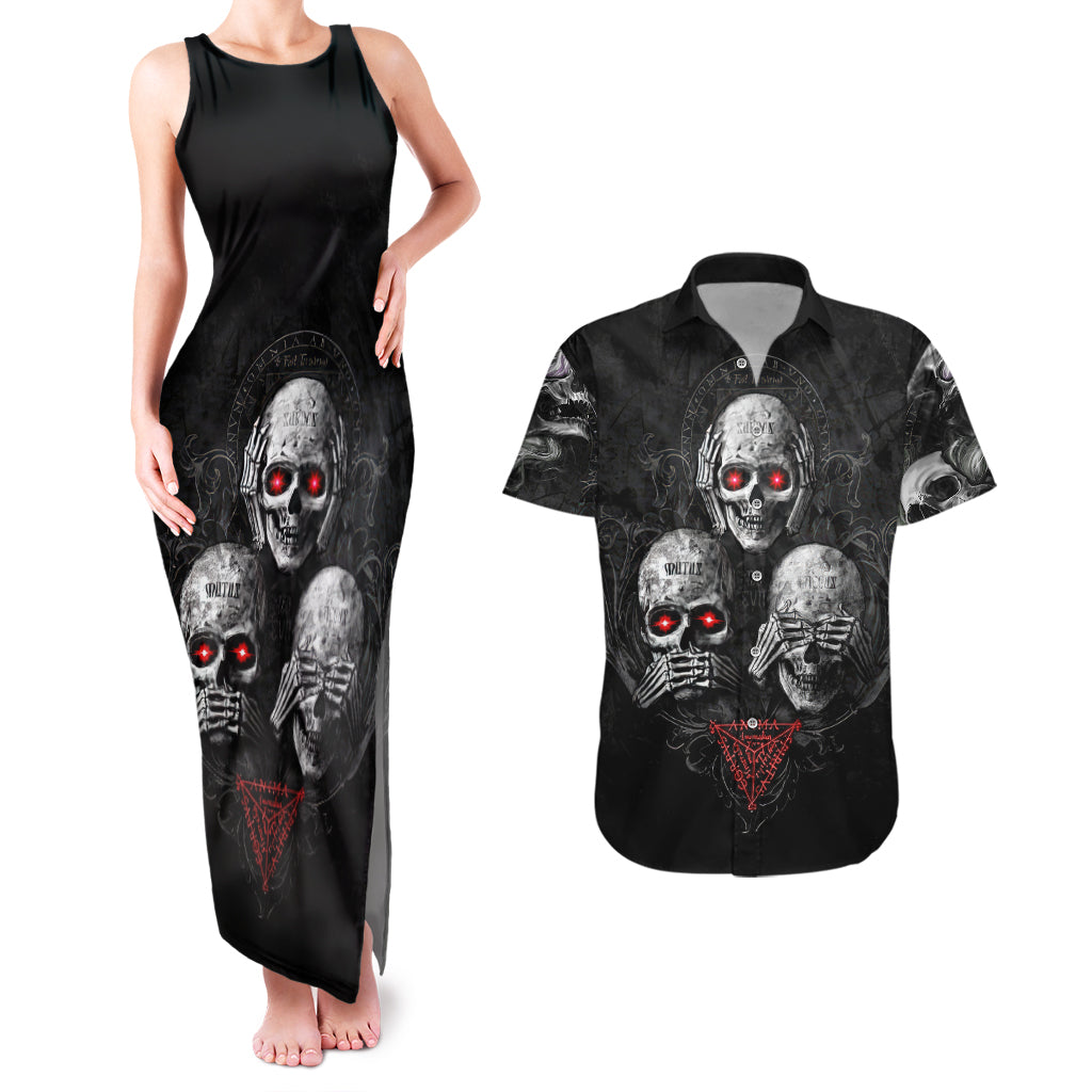 skull-couples-matching-tank-maxi-dress-and-hawaiian-shirt-no-see-no-hear-no-speak-evil