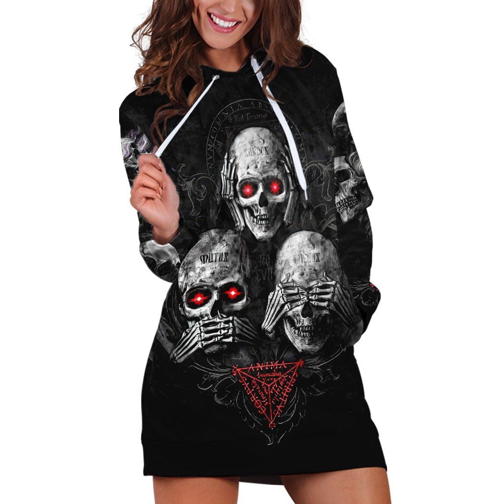 skull-hoodie-dress-no-see-no-hear-no-speak-evil