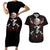 skull-couples-matching-short-sleeve-bodycon-dress-and-hawaiian-shirt-blood-skull-survivor