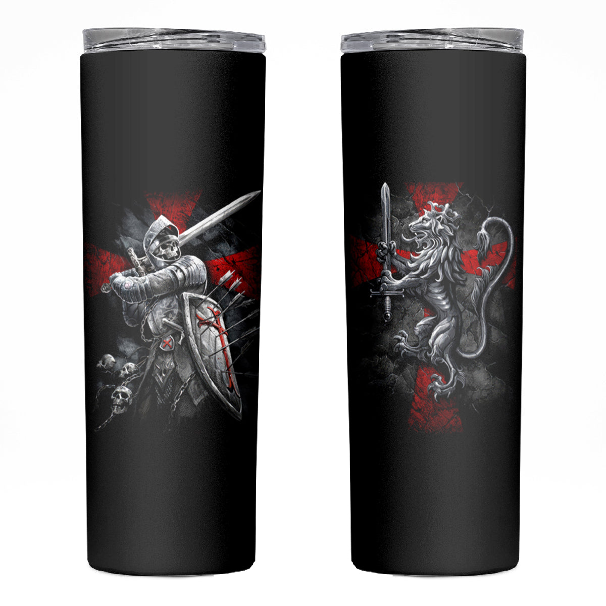 Skull Skinny Tumbler Death Skull Crusader