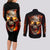 skull-couples-matching-long-sleeve-bodycon-dress-and-long-sleeve-button-shirts-fire-skull-tattoo-scream