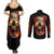 skull-couples-matching-summer-maxi-dress-and-long-sleeve-button-shirts-fire-skull-tattoo-scream