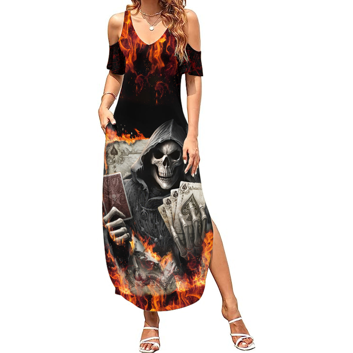 skull-summer-maxi-dress-gambling-death-fire