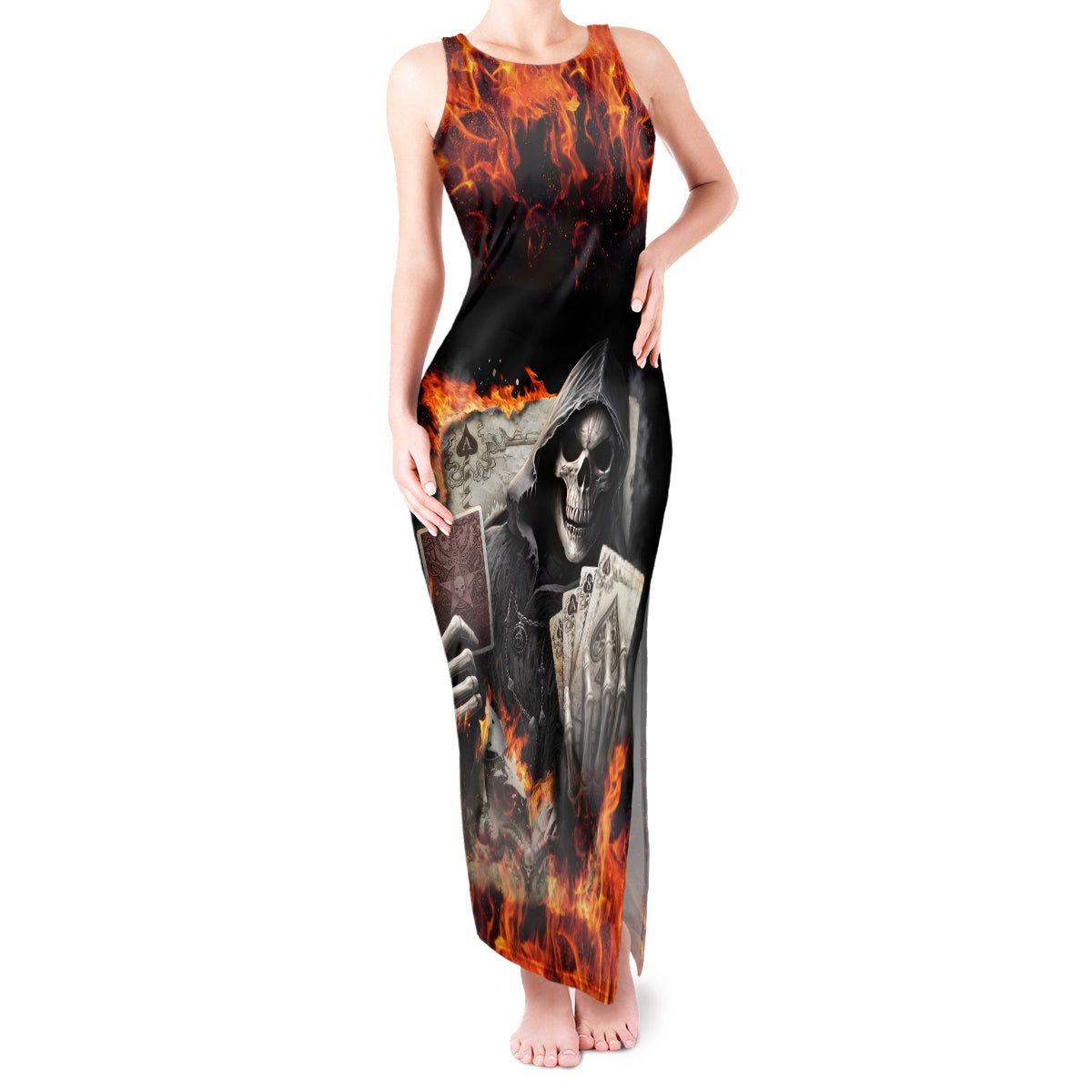 skull-tank-maxi-dress-gambling-death-fire