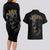 skull-couples-matching-long-sleeve-bodycon-dress-and-hawaiian-shirt-golden-skull-gangster