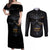 skull-couples-matching-off-shoulder-maxi-dress-and-long-sleeve-button-shirts-golden-skull-gangster