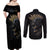 skull-couples-matching-off-shoulder-maxi-dress-and-long-sleeve-button-shirts-golden-skull-gangster