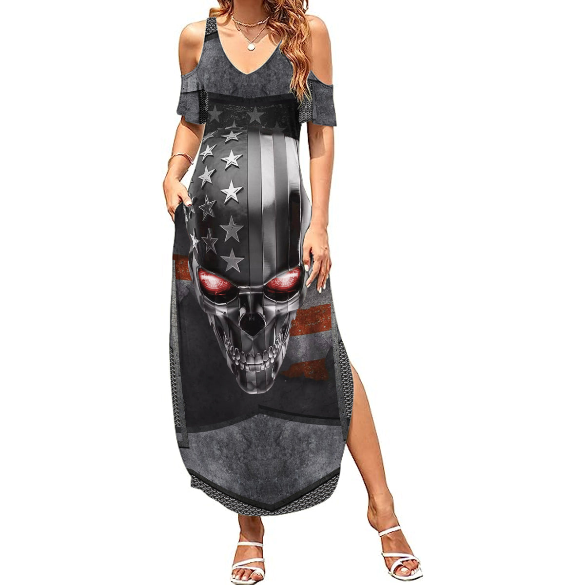 skull-summer-maxi-dress-metal-head-skull-american