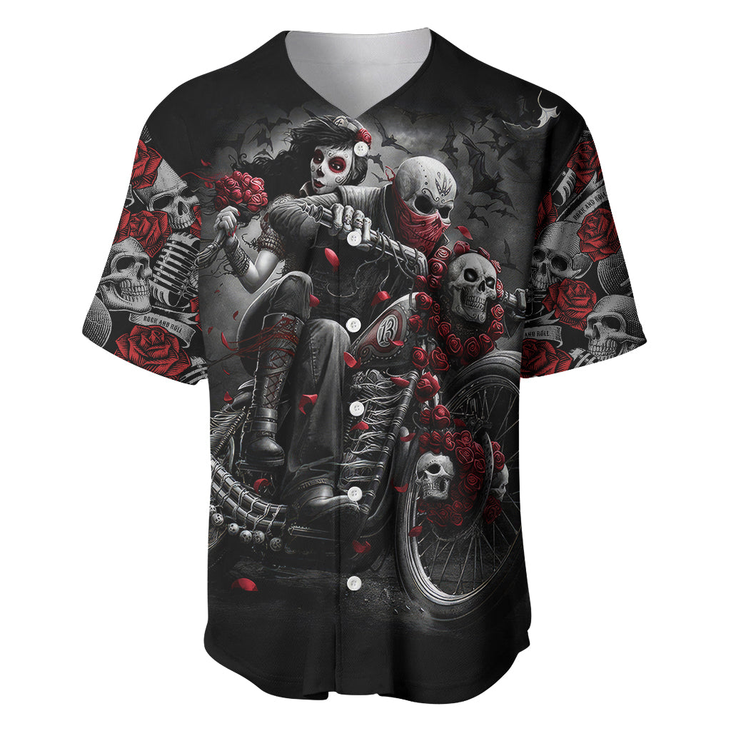 skull-baseball-jersey-riding-motocycle-girl-rose