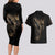 skull-couples-matching-long-sleeve-bodycon-dress-and-hawaiian-shirt-mummy-face-inside