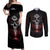 skull-couples-matching-off-shoulder-maxi-dress-and-long-sleeve-button-shirts-prayer-skull