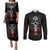 skull-couples-matching-puletasi-dress-and-long-sleeve-button-shirts-prayer-skull