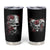 Skull Tumbler Cup Three Skull No See Evil Rose