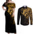 skull-couples-matching-off-shoulder-maxi-dress-and-long-sleeve-button-shirts-golden-warrior-royal