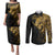 skull-couples-matching-puletasi-dress-and-long-sleeve-button-shirts-golden-warrior-royal