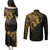 skull-couples-matching-puletasi-dress-and-long-sleeve-button-shirts-golden-warrior-royal