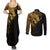 skull-couples-matching-summer-maxi-dress-and-long-sleeve-button-shirts-golden-warrior-royal