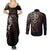 skull-couples-matching-summer-maxi-dress-and-long-sleeve-button-shirts-silver-warrior-royal