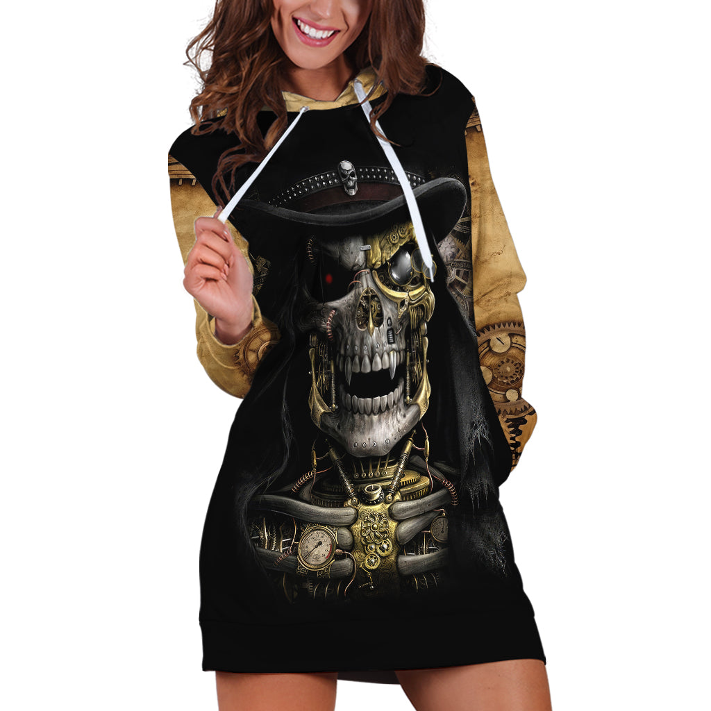 skull-hoodie-dress-golden-skull-steampunk