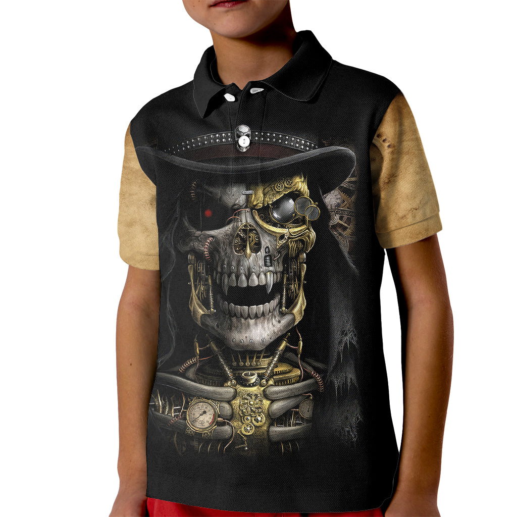 skull-kid-polo-shirt-golden-skull-steampunk