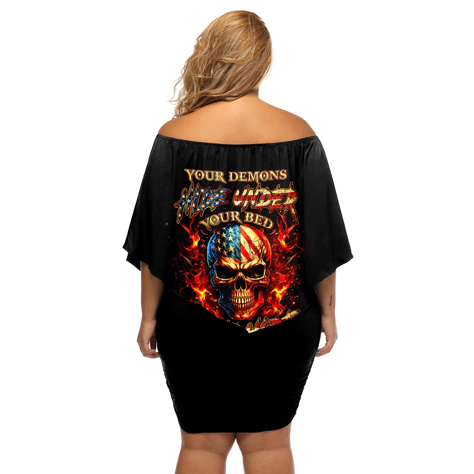 fire-skull-off-shoulder-short-dress-my-demon-hide-inside-my-head