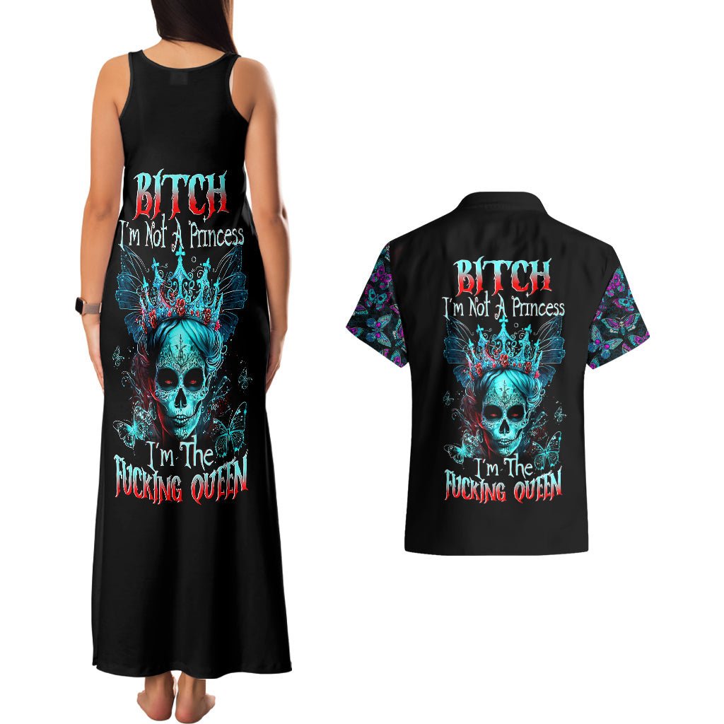 da-de-los-muertos-skull-couples-matching-tank-maxi-dress-and-hawaiian-shirt-im-not-a-princess-im-the-queen