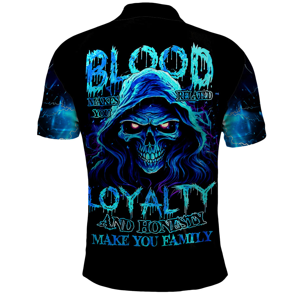 blue-flame-skull-polo-shirt-blood-make-you-related