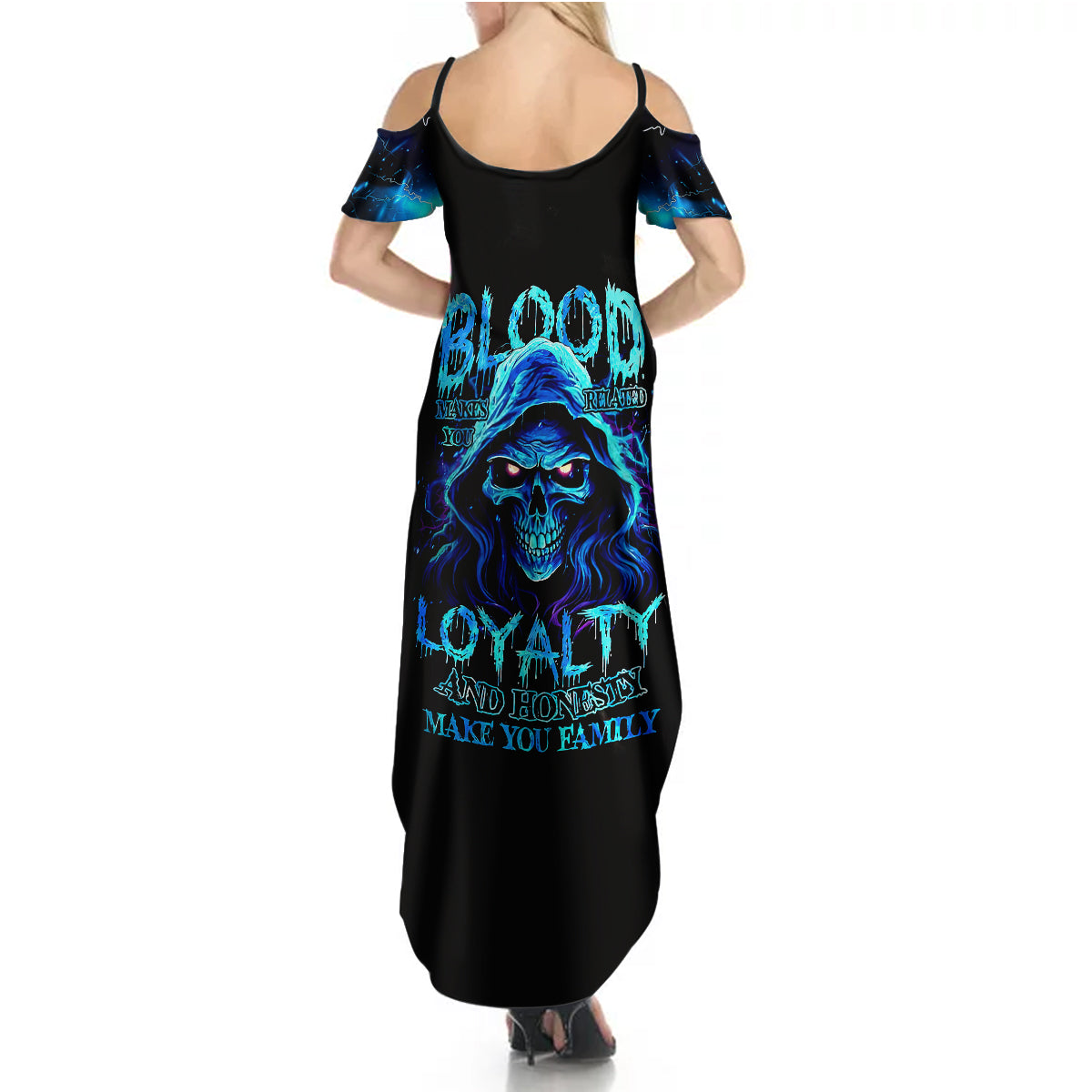 blue-flame-skull-summer-maxi-dress-blood-make-you-related