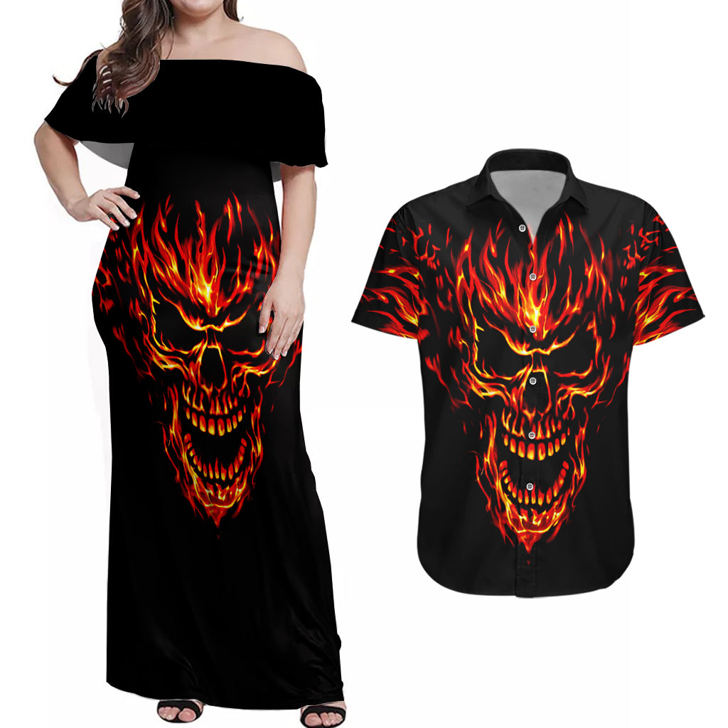 flame-skull-couples-matching-off-shoulder-maxi-dress-and-hawaiian-shirt-skull-face-inside-me