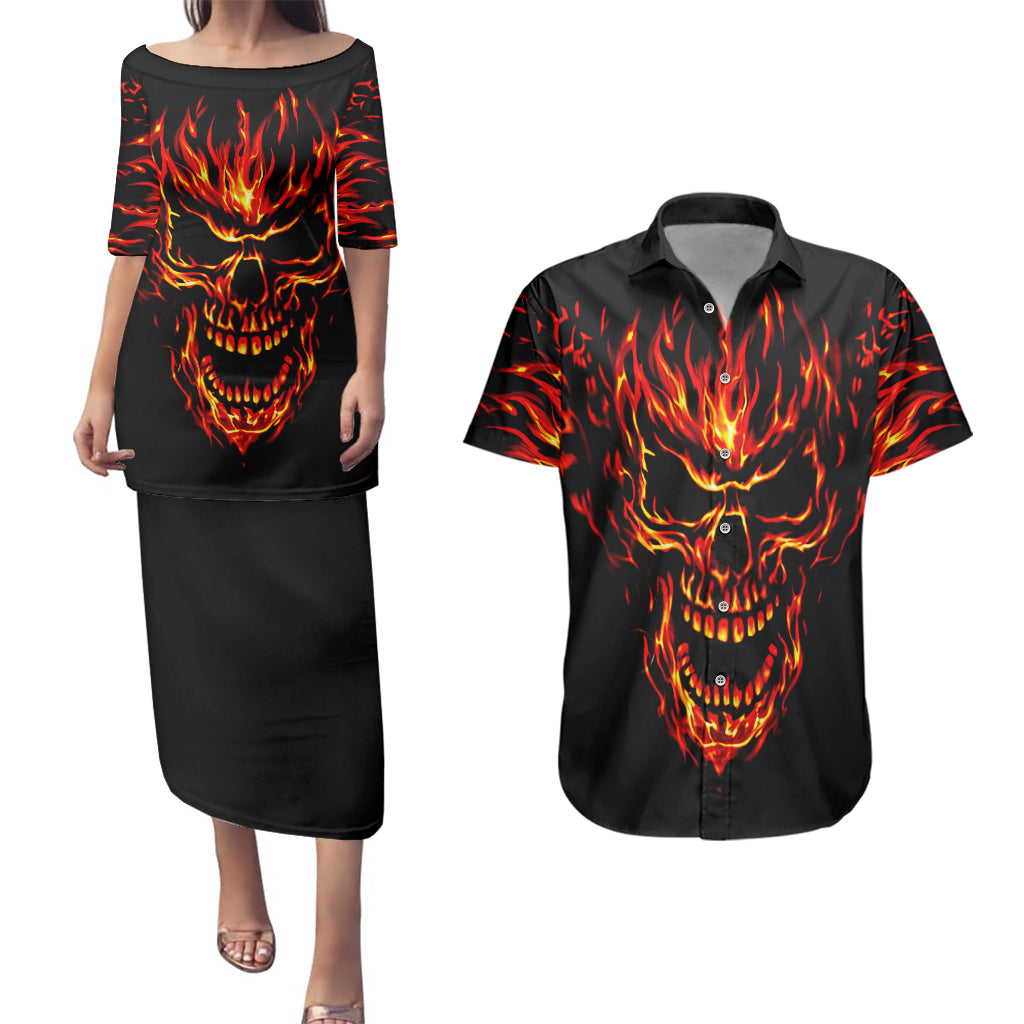 flame-skull-couples-matching-puletasi-dress-and-hawaiian-shirt-skull-face-inside-me