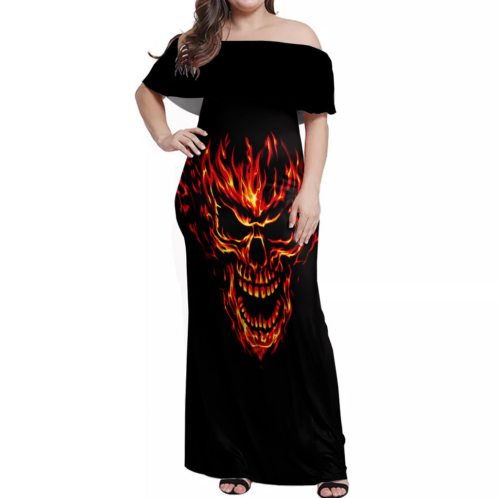 flame-skull-off-shoulder-maxi-dress-skull-face-inside-me