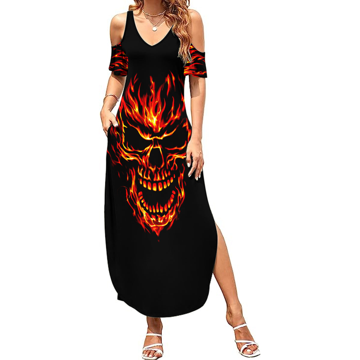 flame-skull-summer-maxi-dress-skull-face-inside-me