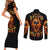 flame-skull-couples-matching-short-sleeve-bodycon-dress-and-long-sleeve-button-shirts-i-can-fix-stupid-but-that-hurt