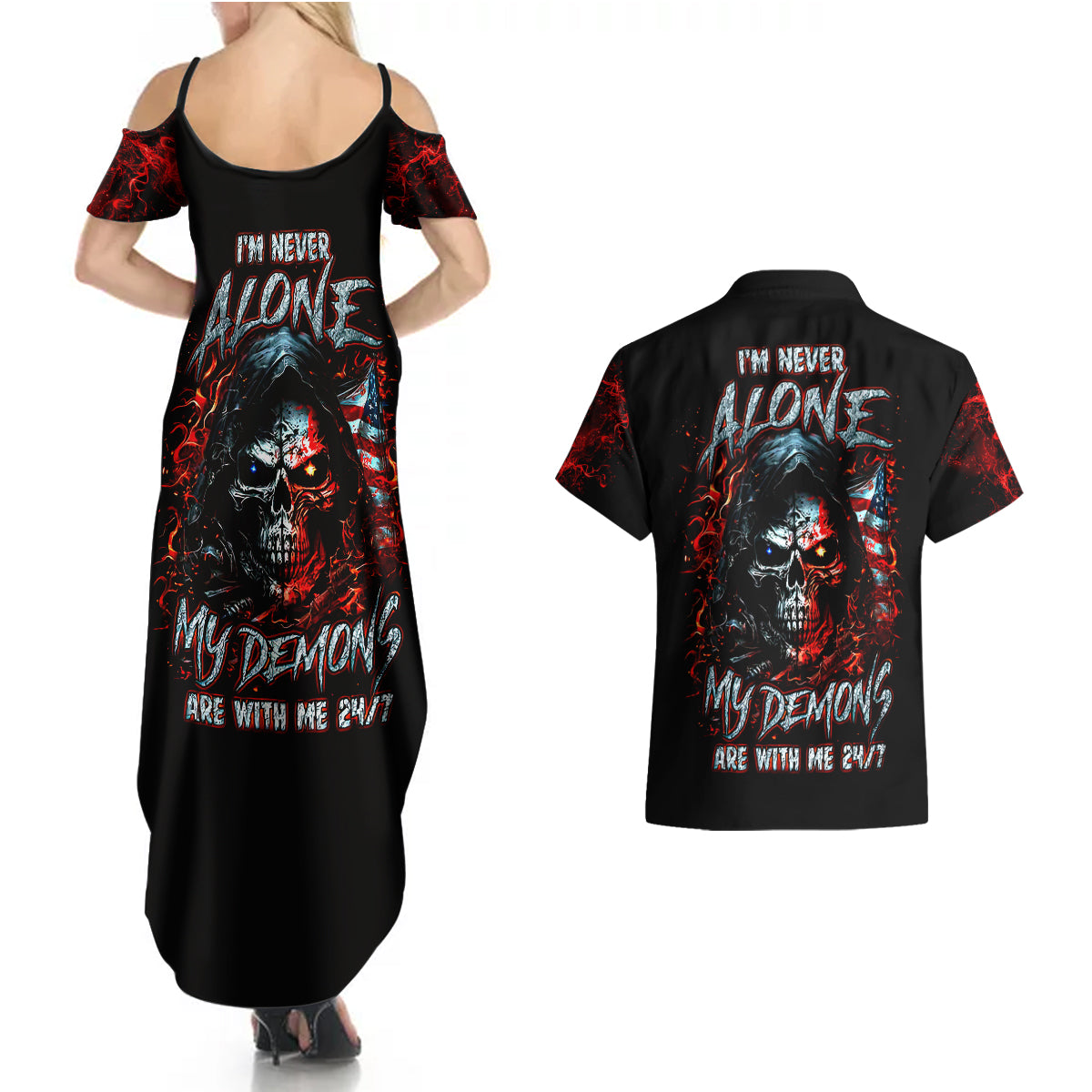 blood-skull-couples-matching-summer-maxi-dress-and-hawaiian-shirt-i-never-alone-my-demon-with-me-247