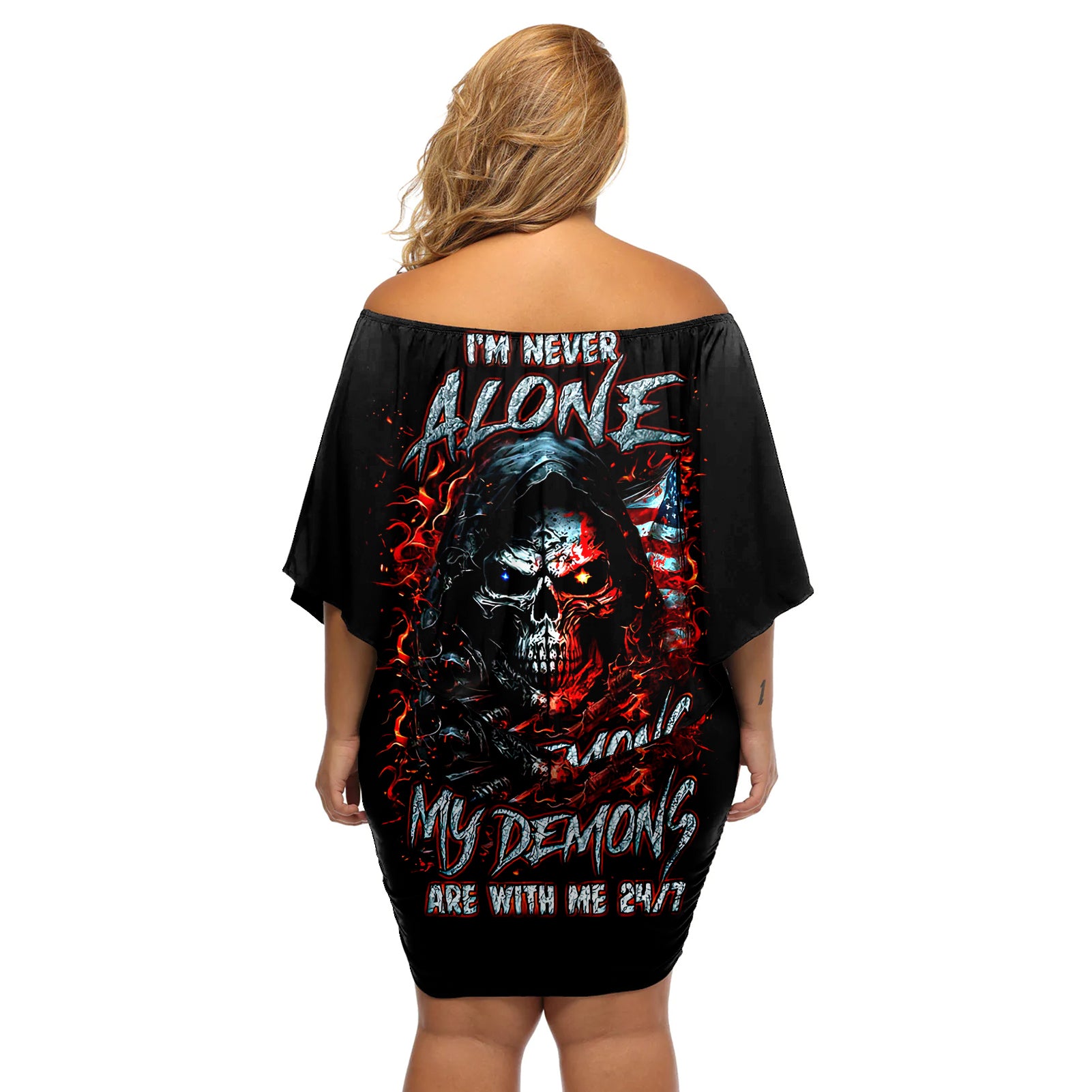 blood-skull-off-shoulder-short-dress-i-never-alone-my-demon-with-me-247