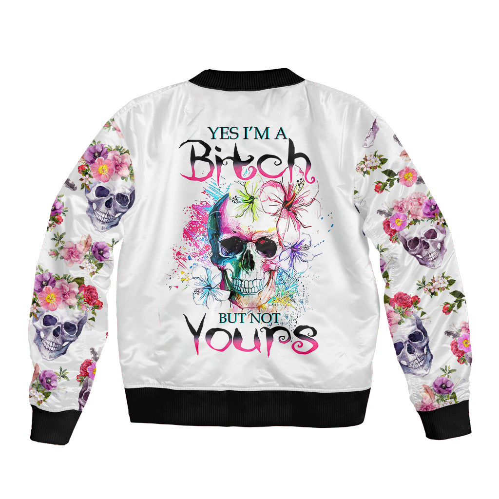 watercolor-skull-bomber-jacket-yes-im-bitch-but-not-your