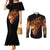 fire-skull-couples-matching-mermaid-dress-and-long-sleeve-button-shirts-flame-skull-ride-or-die