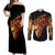 fire-skull-couples-matching-off-shoulder-maxi-dress-and-long-sleeve-button-shirts-flame-skull-ride-or-die