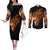 fire-skull-couples-matching-off-the-shoulder-long-sleeve-dress-and-long-sleeve-button-shirts-flame-skull-ride-or-die