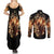 fire-skull-couples-matching-summer-maxi-dress-and-long-sleeve-button-shirts-flame-skull-ride-or-die