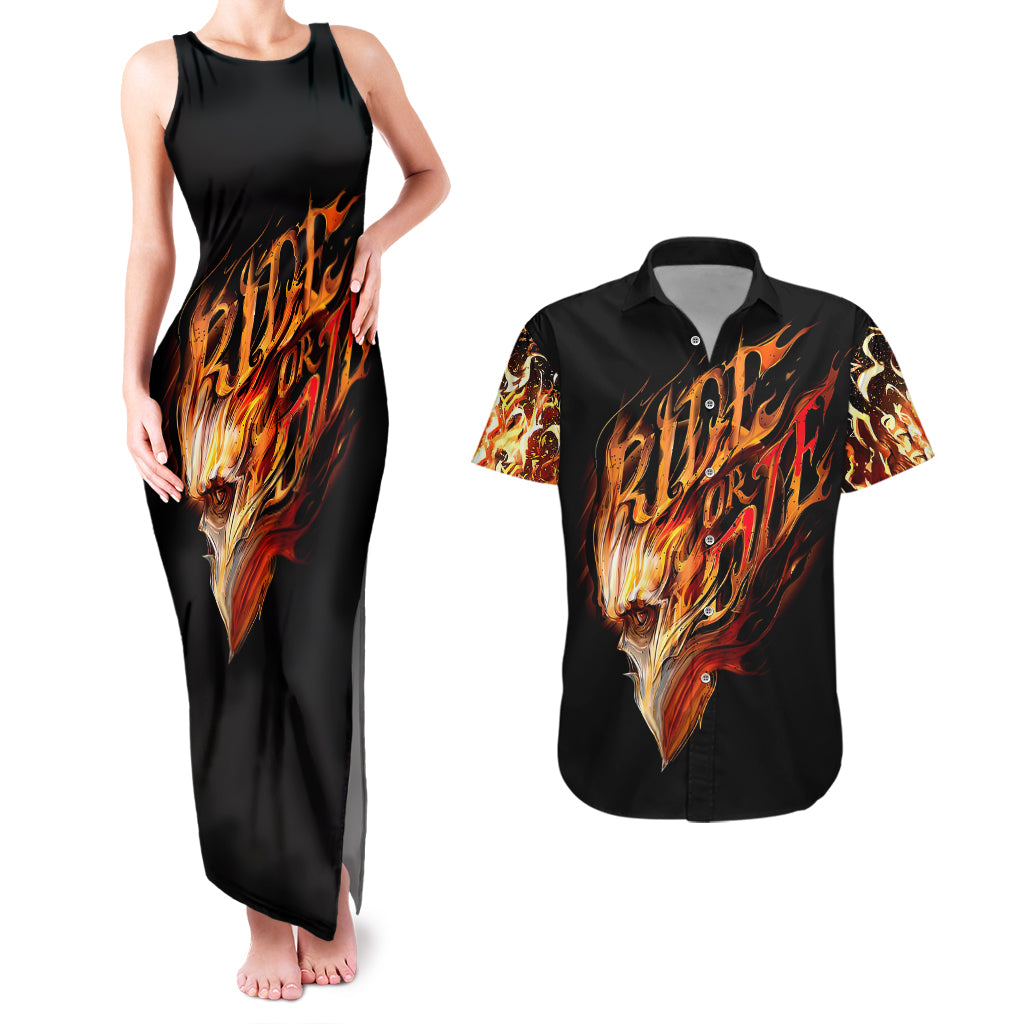 fire-skull-couples-matching-tank-maxi-dress-and-hawaiian-shirt-flame-skull-ride-or-die